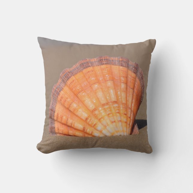 Scallop Shell| Crete, Greece Cushion (Front)