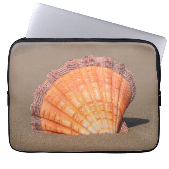 Scallop Shell| Crete, Greece Laptop Sleeve (Front)