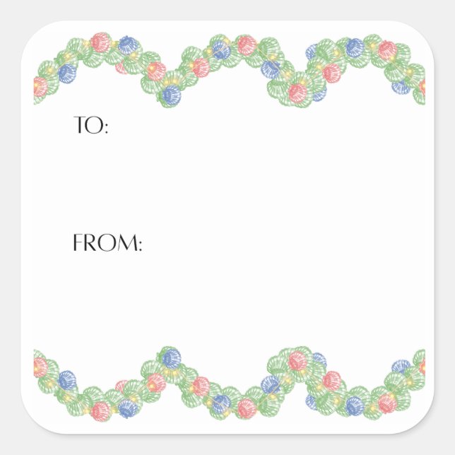 Scallop Shell Gift Sticker (Front)