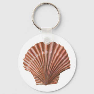 Scallop Shell Key Ring