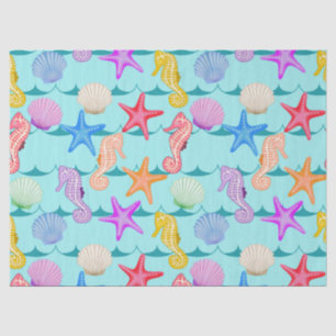Scallop Shell, Seahorse and Starfish Tissue Paper