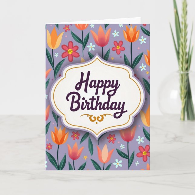 Scalloped Birthday Card (Front)