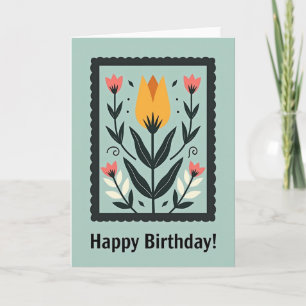 Scalloped Bloom Birthday Card