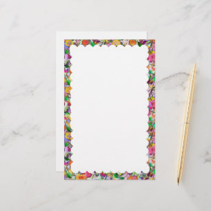 scalloped border stationery
