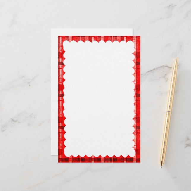 scalloped border stationery (Front/Back In Situ)