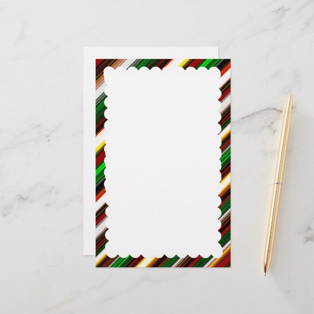 scalloped border stationery (Front/Back In Situ)