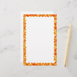 scalloped border stationery
