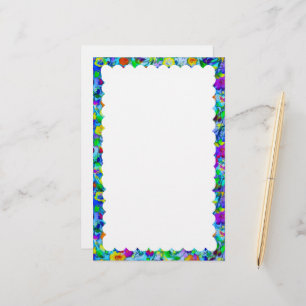 scalloped border stationery