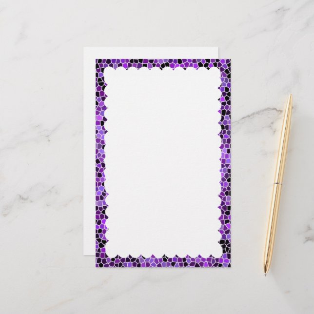 scalloped border stationery (Front/Back In Situ)