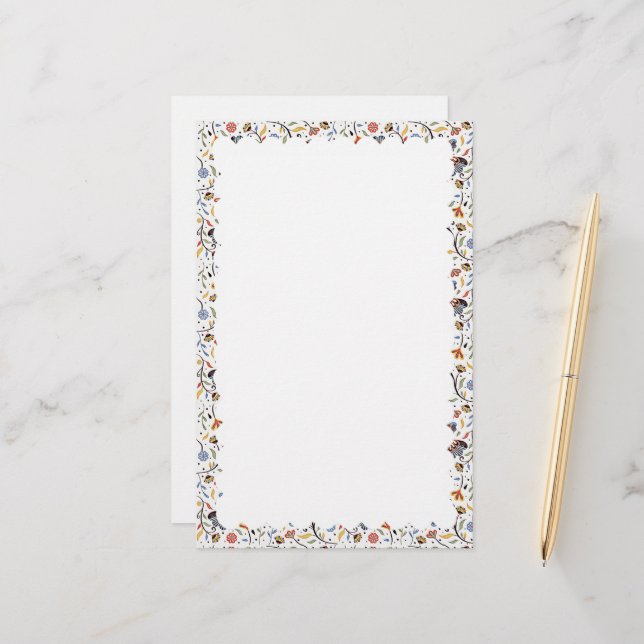 scalloped border stationery (Front/Back In Situ)