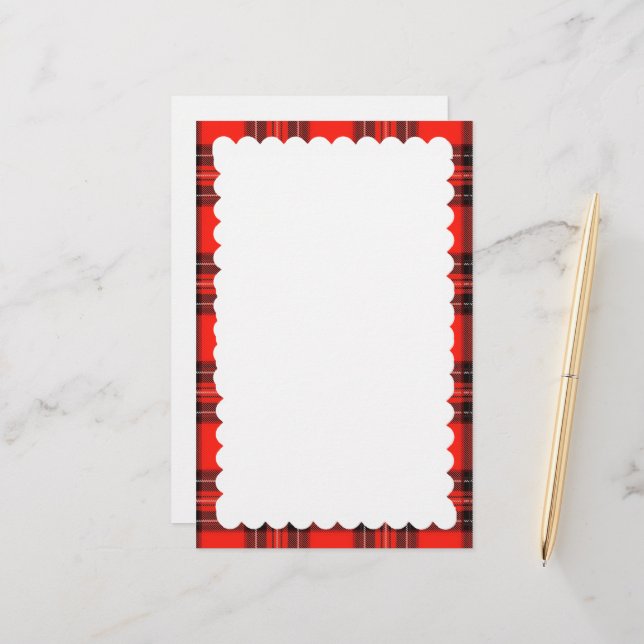 scalloped border stationery (Front/Back In Situ)