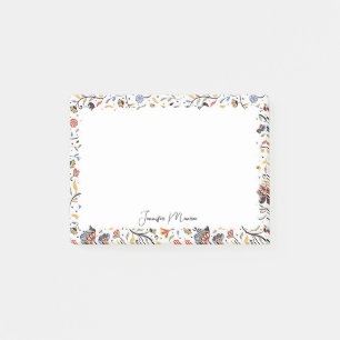 scalloped border stationery post-it notes