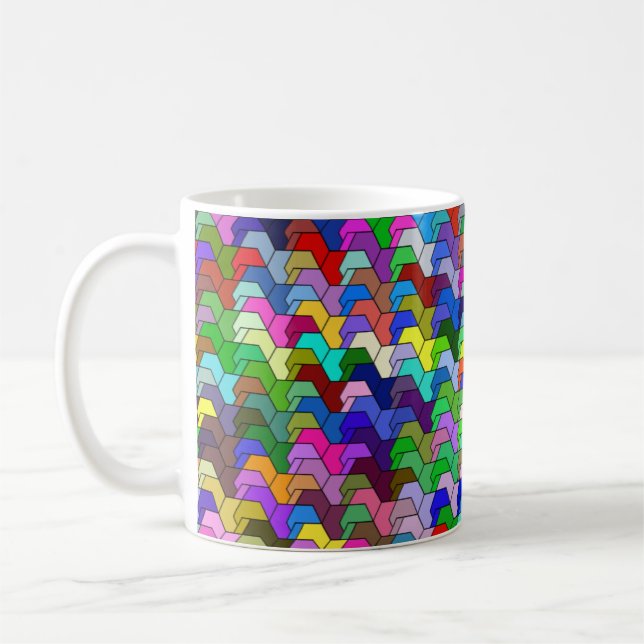 Scalloped Hexagons 11oz Mug (Left)