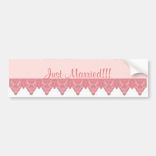 Scalloped Lace 2 Bumper Sticker (Front)