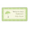 Scalloped Lace Baby Shower Label