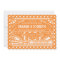Scalloped Papel Picado Wedding Invite - Orange