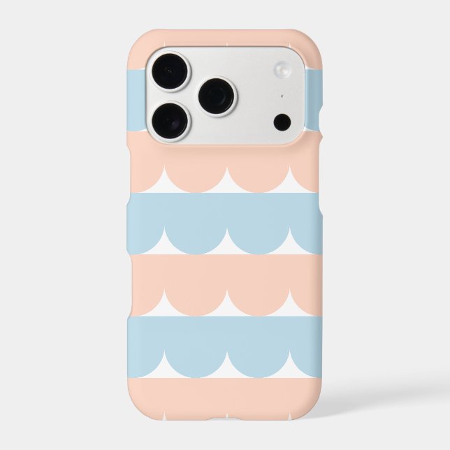 Scalloped Stripe iPhone Case (Back)