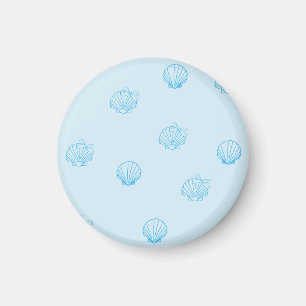 Scallops Outline Minimalism Magnet