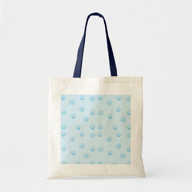 Scallops Outline Minimalism Tote Bag (Front)