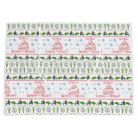Scaly, Merry, and Bright Wrapping Paper