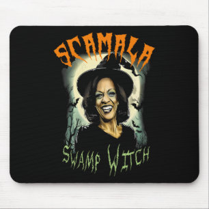 Scamala Swamp Witch Funny Anti Kamala Harris Hallo Mouse Pad