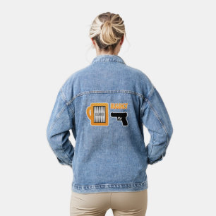 Scammer's Mugshot Denim Jacket