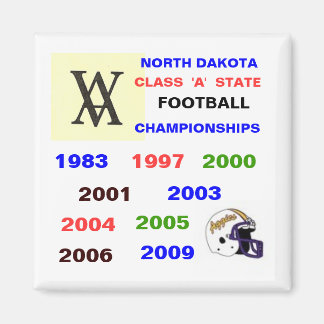 scan, 1023200615323_AggieFBhelmet, NORTH DAKOTA... Magnet