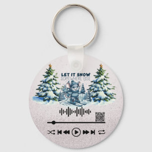 Scan for , "Let it Snow "  KeyChain