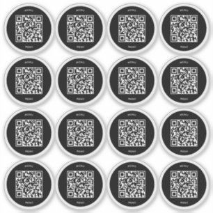 Scan for Menu QR Code Sticker Restaurant & Cafe