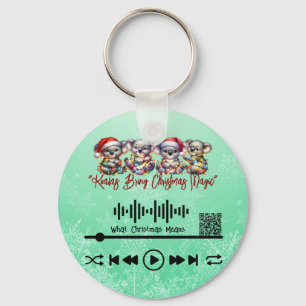 Scan for Video, Christmas Magic  Key Ring
