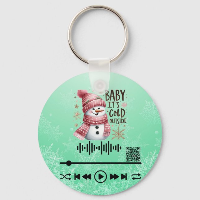 Scan for Video , "cold outside Key Ring (Front)