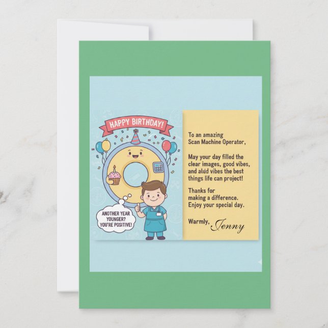 Scan Machine Operators' Birthday Card (Front)