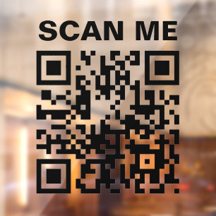 Scan me Add your QR code minimal business 