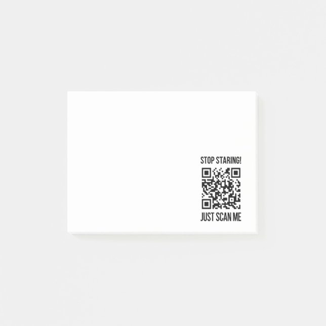 Scan Me: Do What Makes Your Soul Happy Post-it Notes (Front)