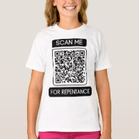 Scan Me For Repentance QR Code Girl's