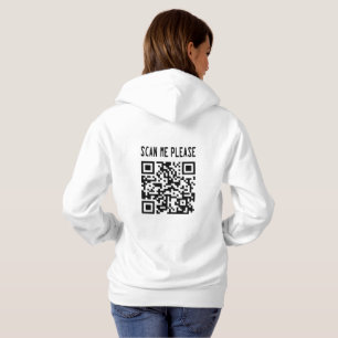 Scan Me Please QR Code – Smile, It's Free Hoodie