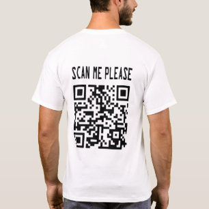 Scan Me Please QR Code – Smile, It's Free T-Shirt