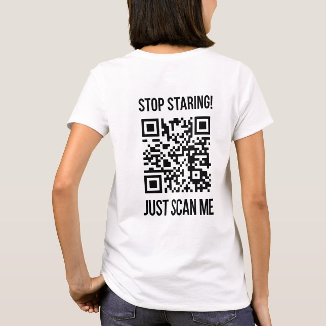 Scan Me QR Code: Choose Kindness Every Day T-Shirt (Back)