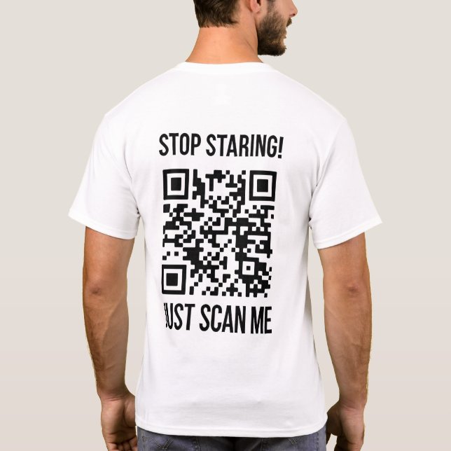 Scan Me QR Code: Create Your Future T-Shirt (Back)