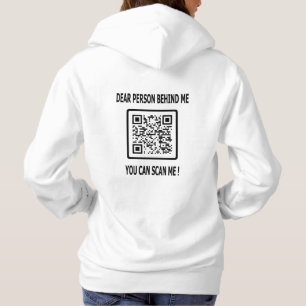 Scan Me QR Code for Inspirational Quote Hoodie