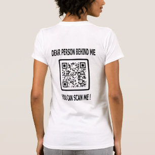 Scan Me QR Code for Inspirational Quote T-Shirt