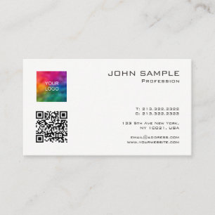 Scan Me QR Code Professional Template Upload Logo Business Card
