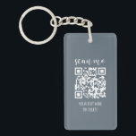 Scan Me QR Code Your Logo Business Cards Key Ring<br><div class="desc">Scan Me QR Code Your Logo Business Cards Keychain</div>