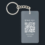 Scan Me QR Code Your Logo Business Cards Key Ring<br><div class="desc">Scan Me QR Code Your Logo Business Cards Keychain</div>
