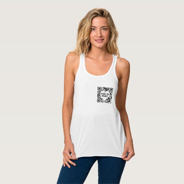 Scan my Heart  T-Shirt Singlet (Front Full)