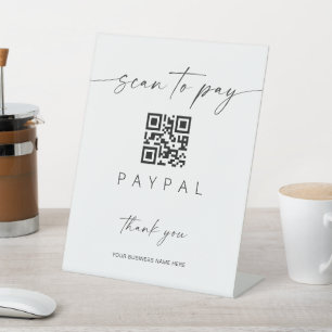 Scan Payment QR Code Sign Mobile Checkout Business