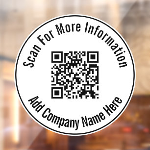 Scan QR Code Add Business Name Here Template