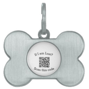 Scan QR code lost found me code pet ID Tag