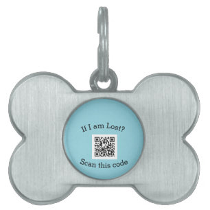 Scan QR code lost found me code pet Pet ID Tag