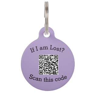 Scan QR code lost found me code pet  Tag
